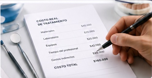 Cálculo del costo real de un tratamiento odontológico